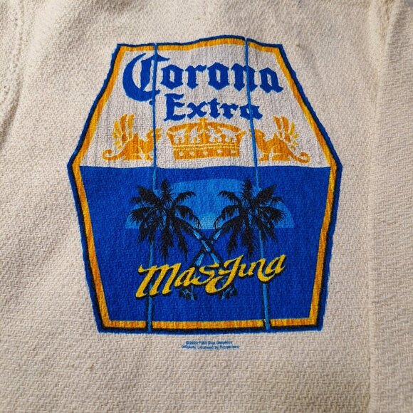 Vintage Beige Earth Ragz 2003 Corona Extra Pullover Hoodie Size Lg - Picture 6 of 7